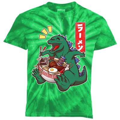 Cute Kaiju Ramen Kids Tie-Dye T-Shirt