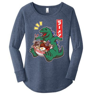 Cute Kaiju Ramen Women's Perfect Tri Tunic Long Sleeve Shirt