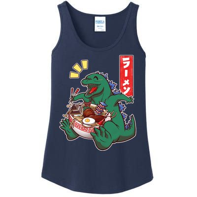 Cute Kaiju Ramen Ladies Essential Tank