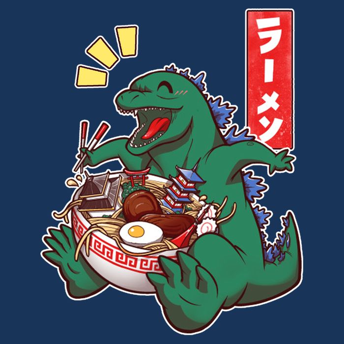 Cute Kaiju Ramen Infant Baby Jersey Bodysuit