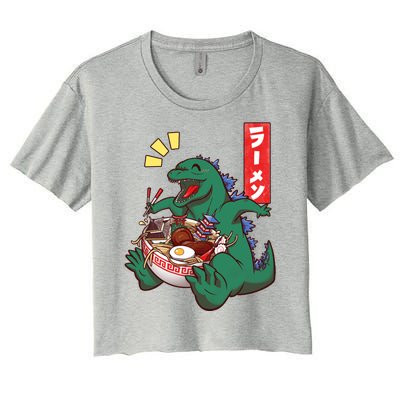 Cute Kaiju Ramen Women's Crop Top Tee