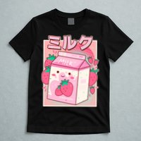Cute Kawaii Japanese Strawberry Milk T-Shirt