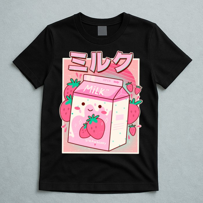 Cute Kawaii Japanese Strawberry Milk T-Shirt