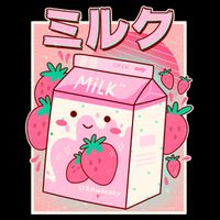 Cute Kawaii Japanese Strawberry Milk T-Shirt