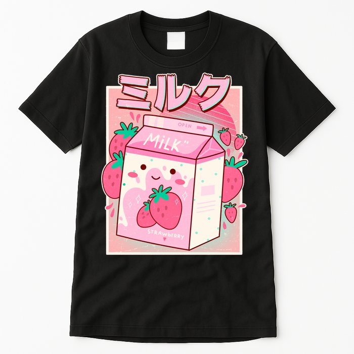 Cute Kawaii Japanese Strawberry Milk Tall T-Shirt