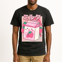 Cute Kawaii Japanese Strawberry Milk Tall T-Shirt