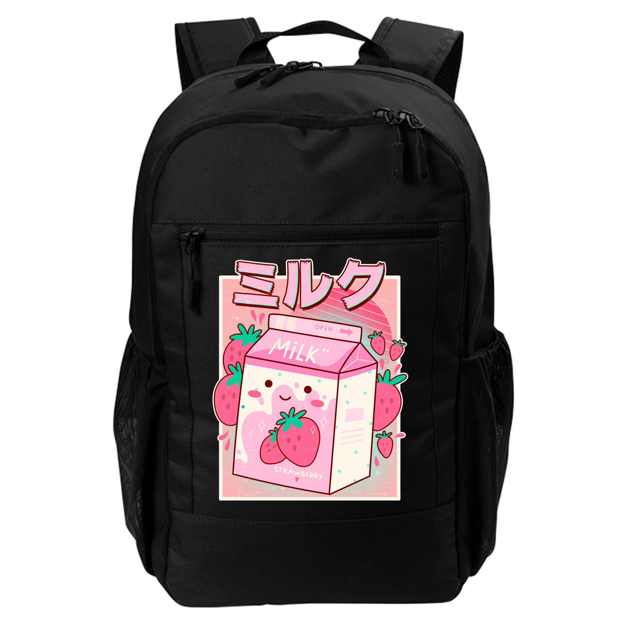 Cute Kawaii Japanese Strawberry Milk Backpack