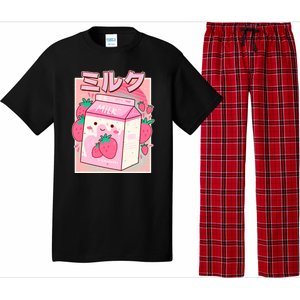 Cute Kawaii Japanese Strawberry Milk Pajama Set