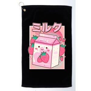 Cute Kawaii Japanese Strawberry Milk Platinum Collection Golf Towel