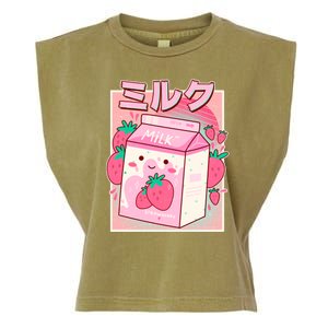 Cute Kawaii Japanese Strawberry Milk Garment-Dyed Women's Muscle Tee