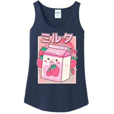 Cute Kawaii Japanese Strawberry Milk Ladies Essential Tank