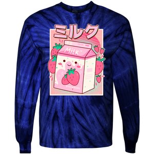 Cute Kawaii Japanese Strawberry Milk Tie-Dye Long Sleeve Shirt