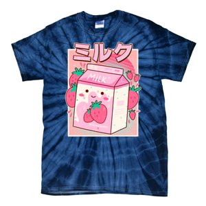 Cute Kawaii Japanese Strawberry Milk Tie-Dye T-Shirt