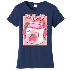 Cute Kawaii Japanese Strawberry Milk Women's T-Shirt