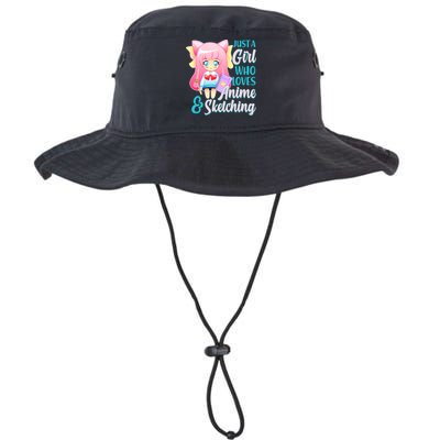 Cute Kawaii Just a Girl Who Loves Anime and Sketching Bucket Hat
