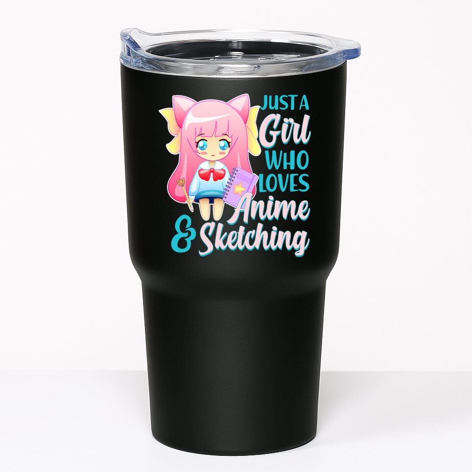 Cute Kawaii Just a Girl Who Loves Anime and Sketching Tumbler