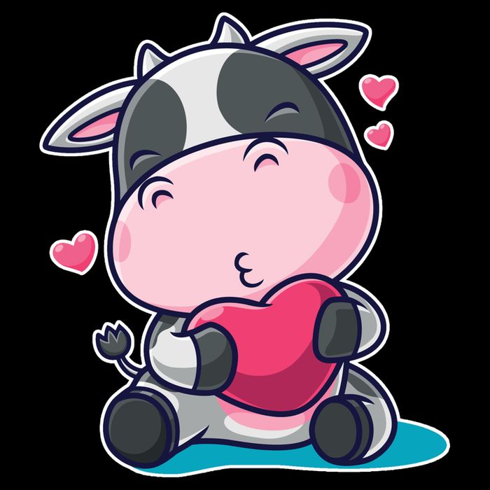 Cute Kawii Cow Hearts Impact Tech Backpack