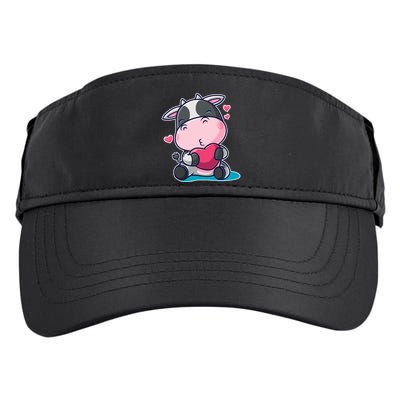 Cute Kawii Cow Hearts Adult Drive Performance Visor