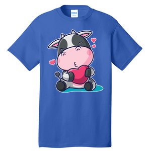 Cute Kawii Cow Hearts Tall T-Shirt