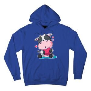 Cute Kawii Cow Hearts Tall Hoodie