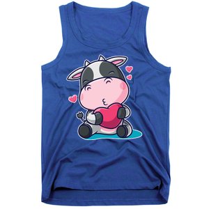 Cute Kawii Cow Hearts Tank Top