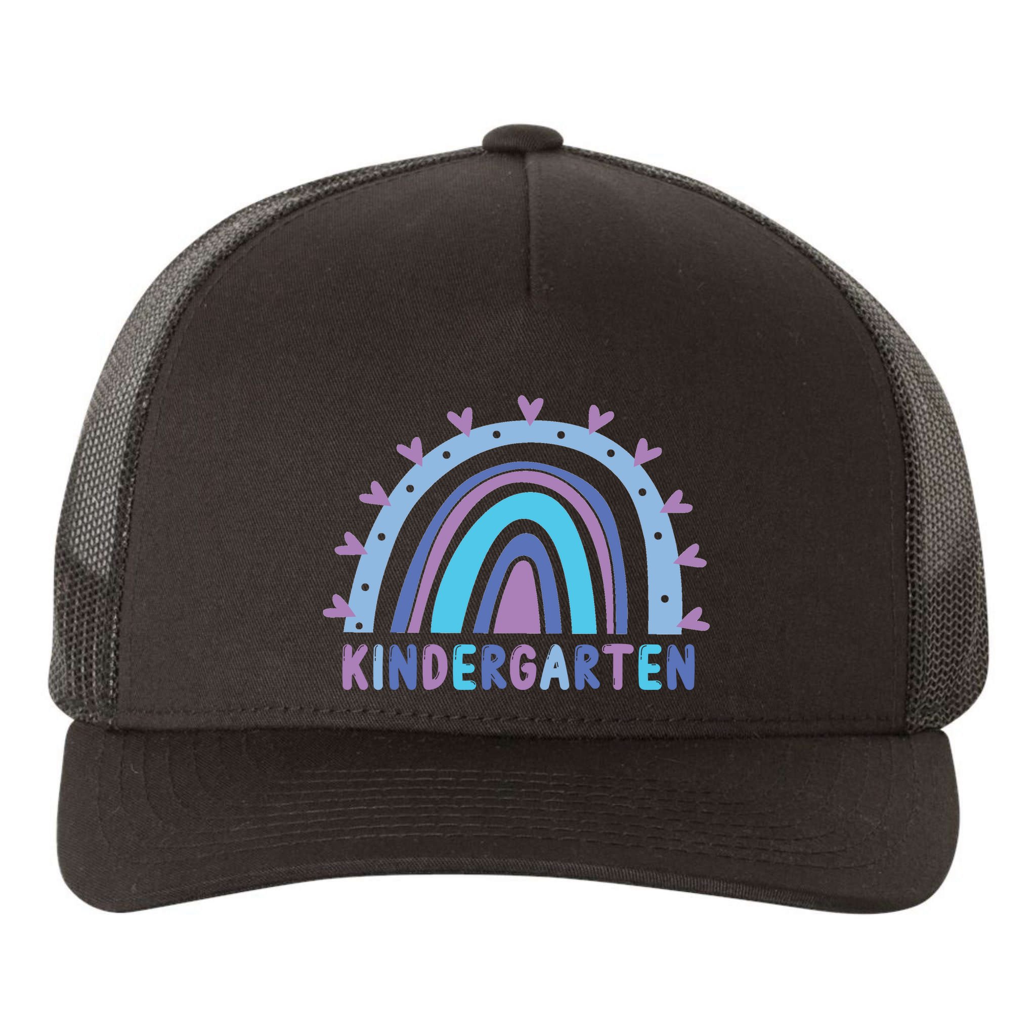 Cute Kindergarten Rainbow Yupoong Adult 5-Panel Trucker Hat