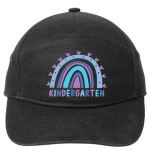 Cute Kindergarten Rainbow 7-Panel Snapback Hat