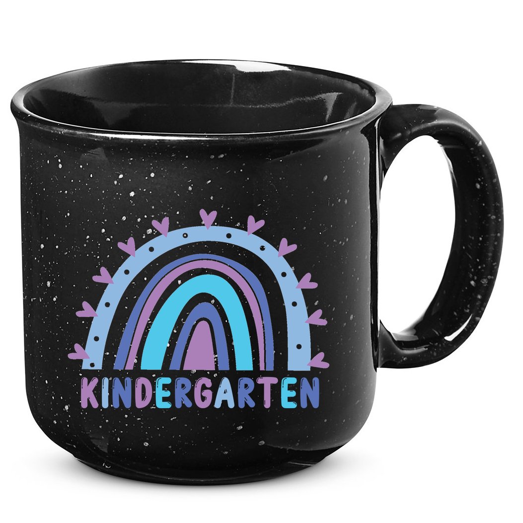 Cute Kindergarten Rainbow 15oz Campfire Ceramic Mug