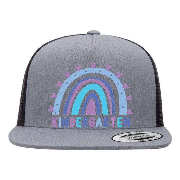 Cute Kindergarten Rainbow Flat Bill Trucker Hat