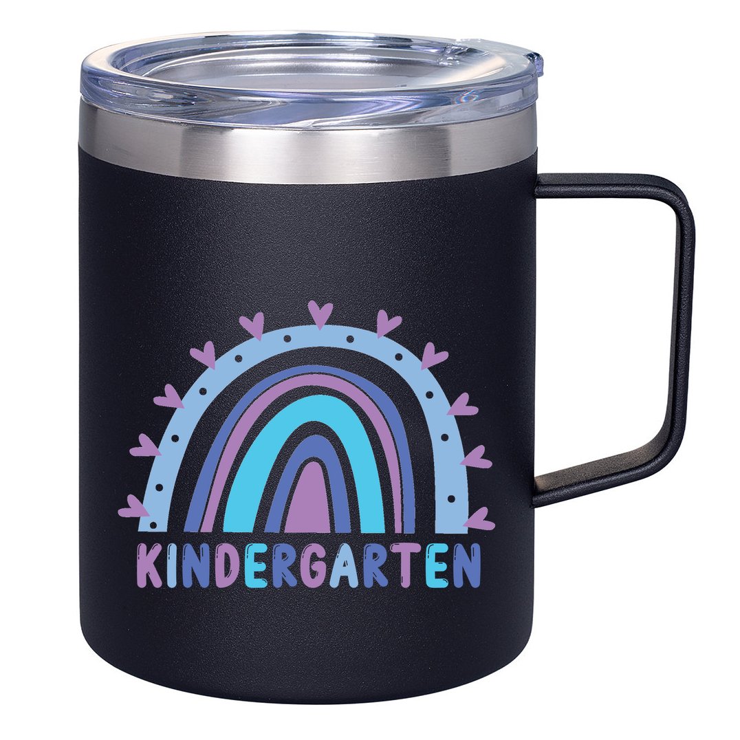 Cute Kindergarten Rainbow 12oz Stainless Steel Coffee Mug