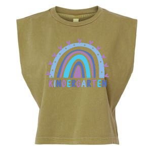 Cute Kindergarten Rainbow Garment-Dyed Women's Muscle Tee