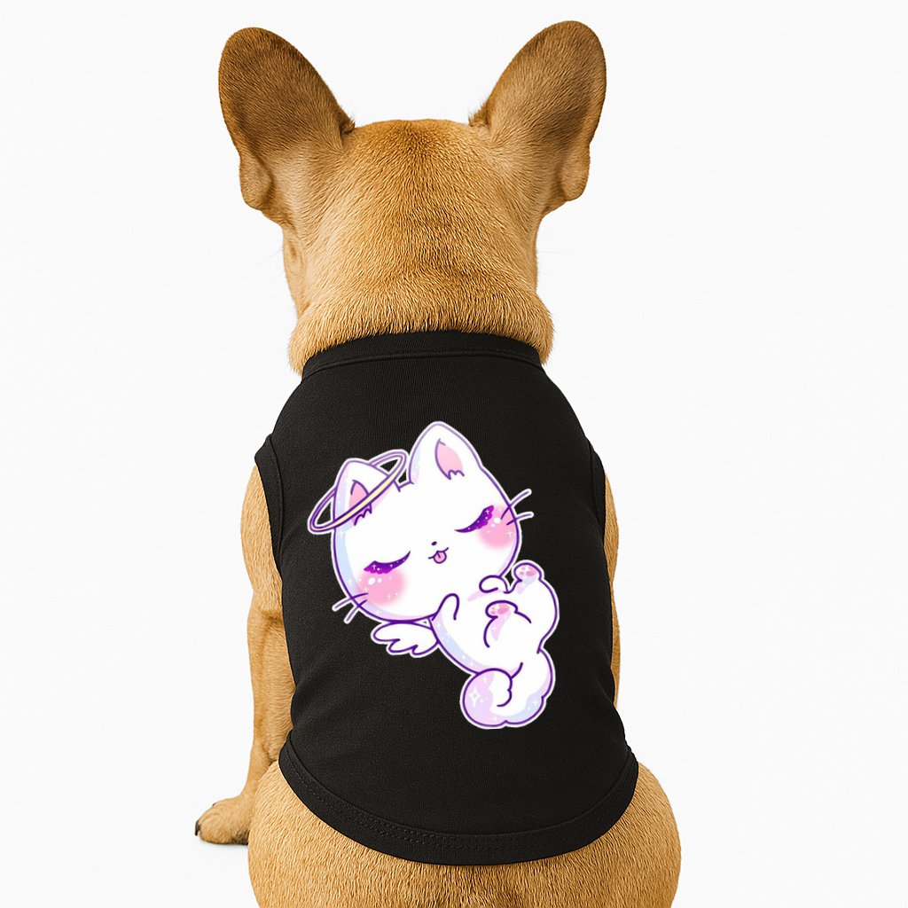 Cute Kitten Angel Doggie Tank