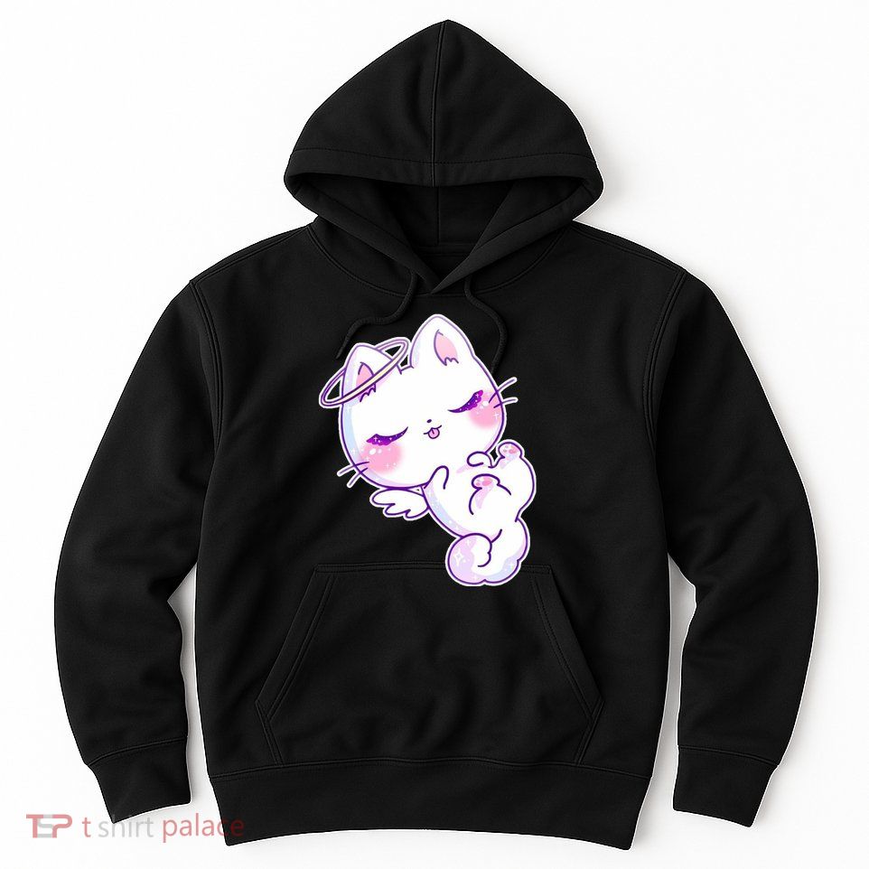 Cute Kitten Angel Hoodie