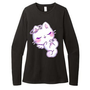 Cute Kitten Angel Womens CVC Long Sleeve Shirt