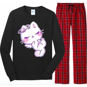 Cute Kitten Angel Long Sleeve Pajama Set