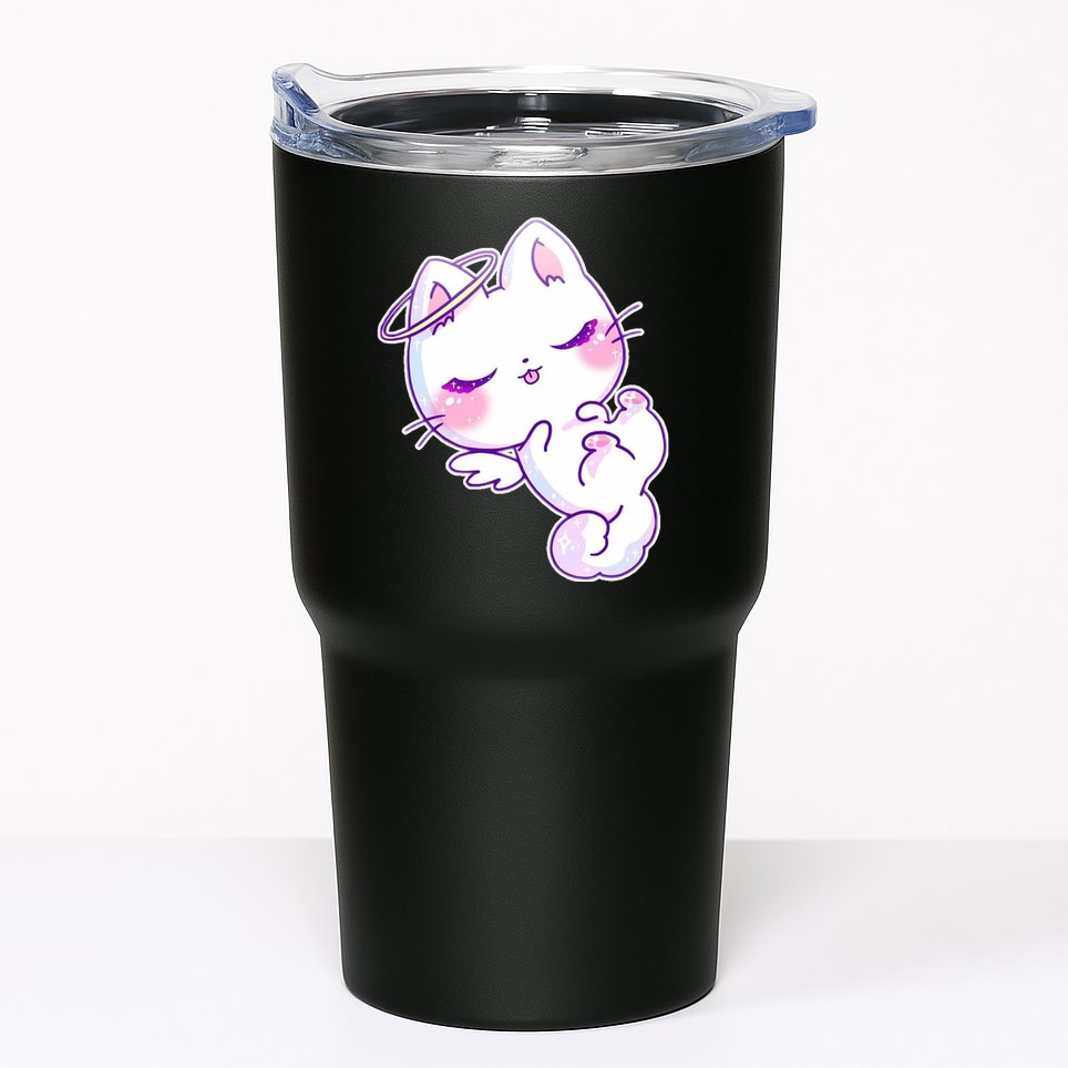Cute Kitten Angel Tumbler