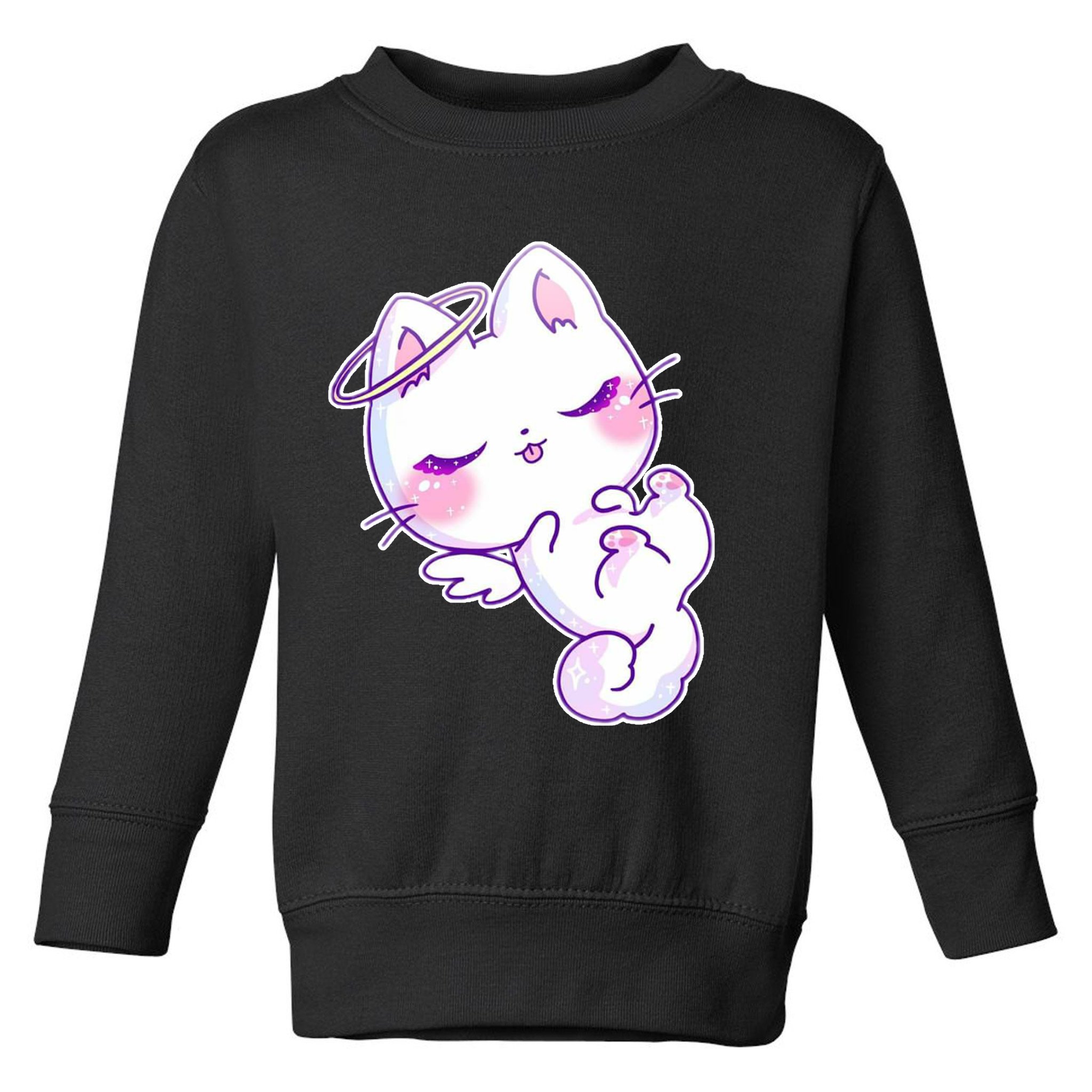 Cute Kitten Angel Toddler Sweatshirt