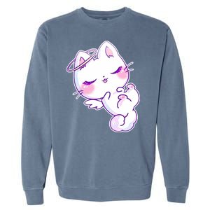 Cute Kitten Angel Garment-Dyed Sweatshirt