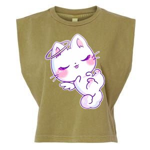 Cute Kitten Angel Garment-Dyed Women's Muscle Tee