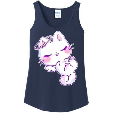 Cute Kitten Angel Ladies Essential Tank