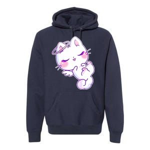 Cute Kitten Angel Premium Hoodie