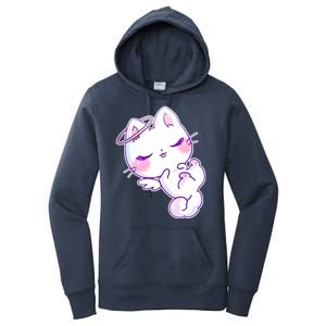 Cute Kitten Angel Women's Pullover Hoodie