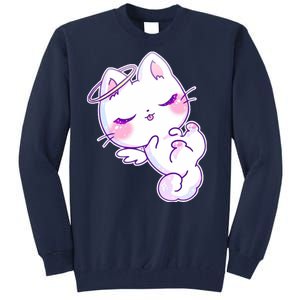 Cute Kitten Angel Tall Sweatshirt