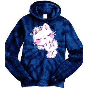 Cute Kitten Angel Tie Dye Hoodie