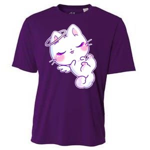 Cute Kitten Angel Cooling Performance Crew T-Shirt