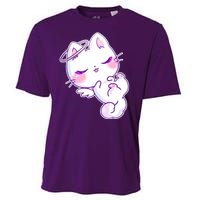 Cute Kitten Angel Cooling Performance Crew T-Shirt