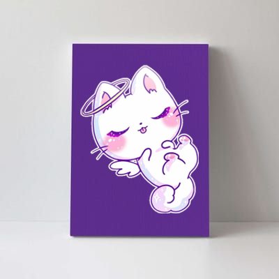 Cute Kitten Angel Canvas