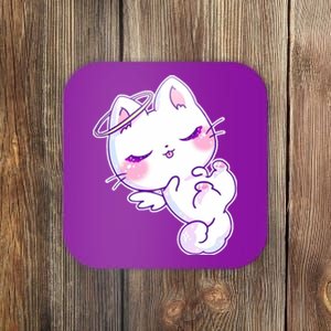 Cute Kitten Angel Coaster