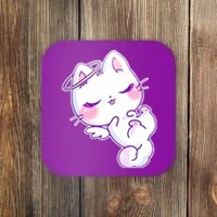 Cute Kitten Angel Coaster