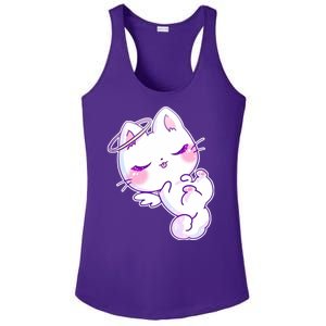 Cute Kitten Angel Ladies PosiCharge Competitor Racerback Tank